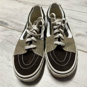 Vans Sk8 low brown and green sneakers